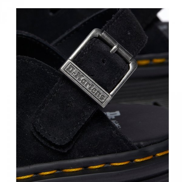 Półbuty Dr. Martens ZEBZAG MULE Black EH Suede 31657001