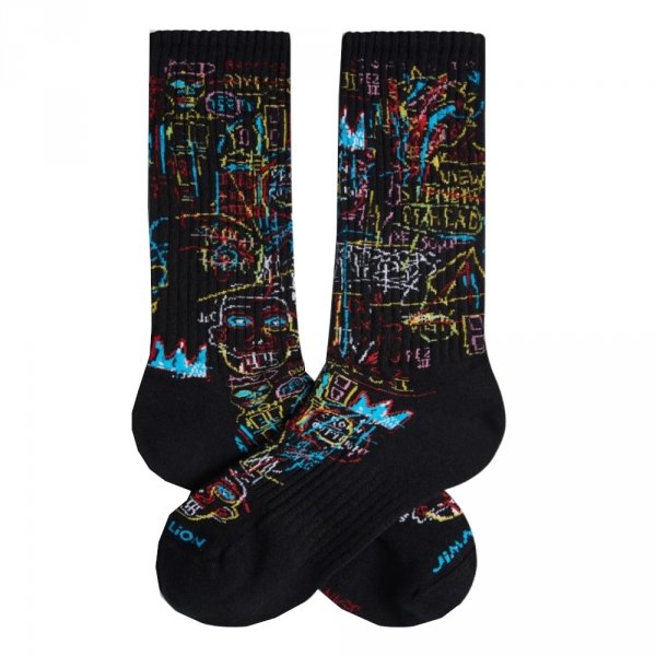 Skarpety bawełniane Jimmy Lion BASQUIAT KINGS OF EGYPT czarny