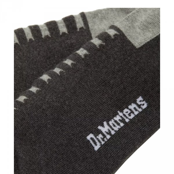 Skarpety Dr. Martens DOUBLE DOC SOCKS Organic Cotton Blend Black AC742010