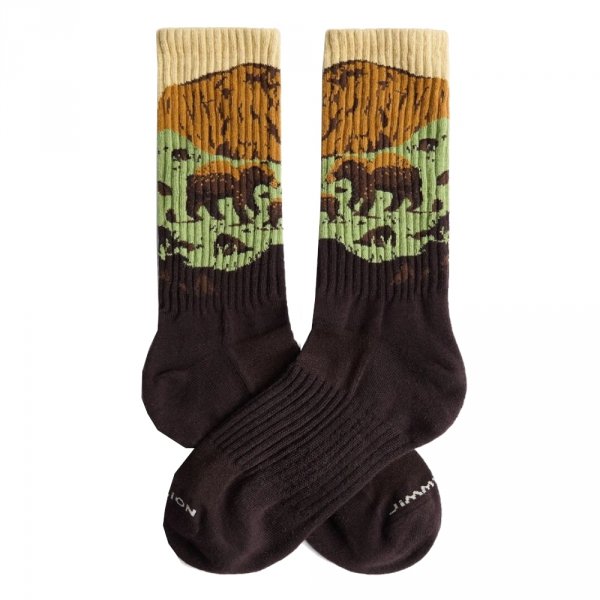 Skarpety Jimmy Lion BEAR ROCK Dark Brown