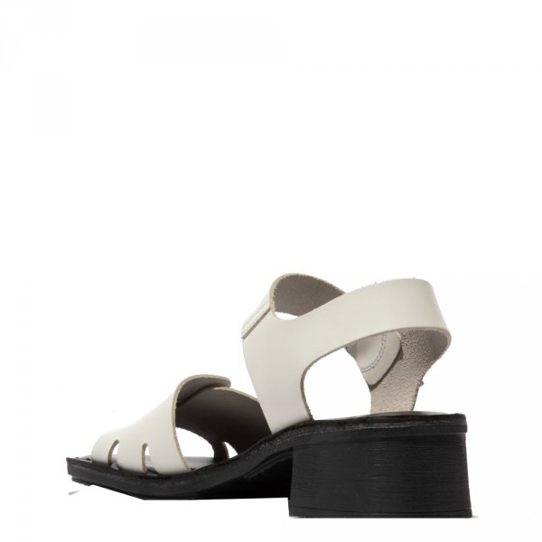 Sandały Fly London EBLI 238 White/Black Bridle P145238006