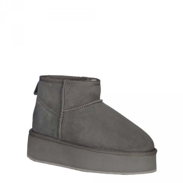 Buty Emu AUSTRALIA STINGER MICRO Flatform Charcoal W13082 Ocieplane