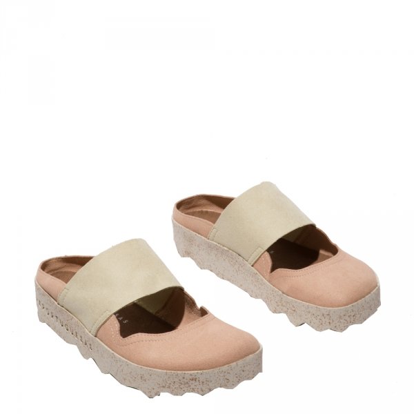 Kapcie Asportuguesas CANA L Classic Suede Quartz/Nude P018176012