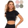 SPORTOWY TOP DAMSKI Z KRÓTKIM RĘKAWEM BD1900-508