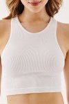 SEAMLESS TOP HALTER RIB CODE 1203
