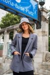 BeWear B214 Kapelusz - antracytowy