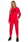 Moe M693 Bluza z haftem - czerwona