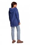 BeWear B249 Bluza z kominem i kapturem - indygo