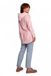 BeWear B249 Bluza z kominem i kapturem - pudrowa