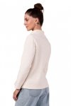 BeWear B268 Bluza z wysokim kołnierzem - waniliowa