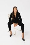 Stylove S356 Spodnie z wysokim stanem - czarne