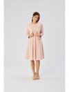 Stylove S368 Krótka marynarka bez zapięcia - pudrowa