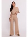 BeWear B289 Spodnie wiskozowe z zakładką - cappuccino