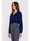 Stylove S375 Bluzka z długimi rękawami - granatowa
