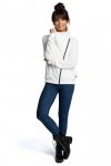 BeWear B071 Bluza z zamkiem ecru