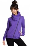 BeWear B071 Bluza z zamkiem fioletowa