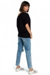 BeWear B079 Bluza z kimonowymi rękawami czarna