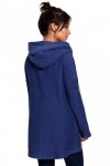 BeWear B131 Bluza z szerokim kołnierzem i kapturem - indygo