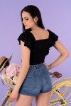 Merribel Darita Black B27 bluzka top