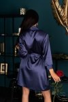 LivCo Corsetti Fashion Edelina Navy Blue LC 90520 Est Belle Collection szlafrok
