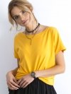 T-shirt-RV-TS-4662.86-ciemny żółty rozmiar - XS