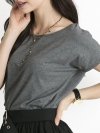 T-shirt-RV-BZ-4622.43-ciemny szary rozmiar - XS