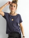T-shirt-RV-TS-4662.36P-grafitowy rozmiar - XS