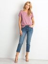 T-shirt-RV-TS-4838.54P-ciemny różowy rozmiar - S