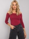 Bluzka-RV-BZ-4692.61-bordowy rozmiar - XS