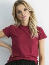 T-shirt-RV-TS-4623.42-bordowy rozmiar - S