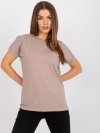 Bluzka-RV-BZ-7544.00-ciemny bezowy rozmiar - XL