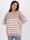 Bluzka-RV-BZ-7556.68-ciemny bezowy rozmiar - L/XL