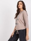 Bluzka-RV-BZ-0226.34P-ciemny bezowy rozmiar - S/M