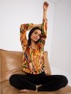 Bluzka-DHJ-BZ-6033.21P-ciemny żółty rozmiar - ONE SIZE