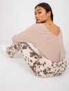 Bluzka-RV-BZ-5890.10-ciemny bezowy rozmiar - L