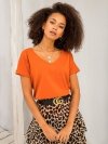 T-shirt-RV-TS-4832.38P-ciemny pomarańczowy rozmiar - S
