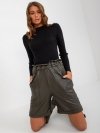 Szorty-VI-SN-155.65P-ciemny khaki rozmiar - S/M