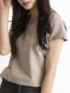 T-shirt-RV-BZ-4622.69-ciemny bezowy rozmiar - S