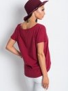 T-shirt-RV-TS-4832.16P-bordowy rozmiar - XS