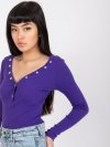 Bluzka-RV-BZ-7439.18-ciemny fioletowy rozmiar - M
