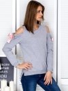 Bluza-PL-BL-1452.02-szary rozmiar - S
