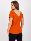 T-shirt-RV-TS-4662.39P-ciemny pomarańczowy rozmiar - M