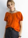T-shirt-RV-TS-4662.39P-ciemny pomarańczowy rozmiar - XS