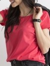 T-shirt-RV-BZ-4622.26-koralowy rozmiar - XL