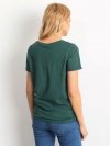 T-shirt-RV-TS-4838.17P-ciemny zielony rozmiar - XS
