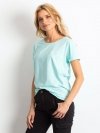T-shirt-RV-TS-4838.56P-mietowy rozmiar - S