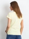 T-shirt-RV-TS-4837.37P-jasny żółty rozmiar - XS