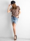 T-shirt-RV-TS-4662.24P-brązowy rozmiar - XS