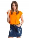 T-shirt-RV-TS-4833.94P-pomarańczowy rozmiar - S