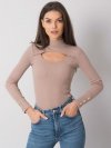 Bluzka-RV-BZ-7259.20-ciemny bezowy rozmiar - M